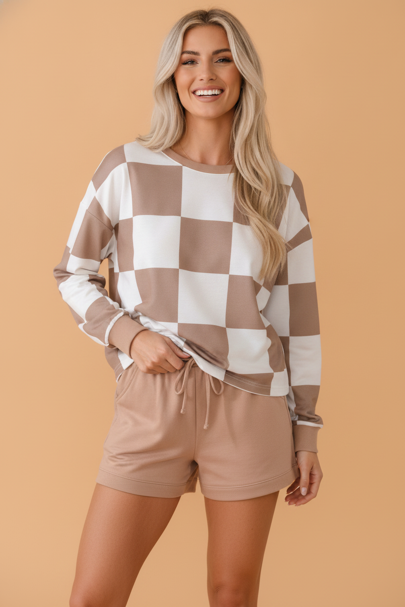The Sutton Checker Lounge Set