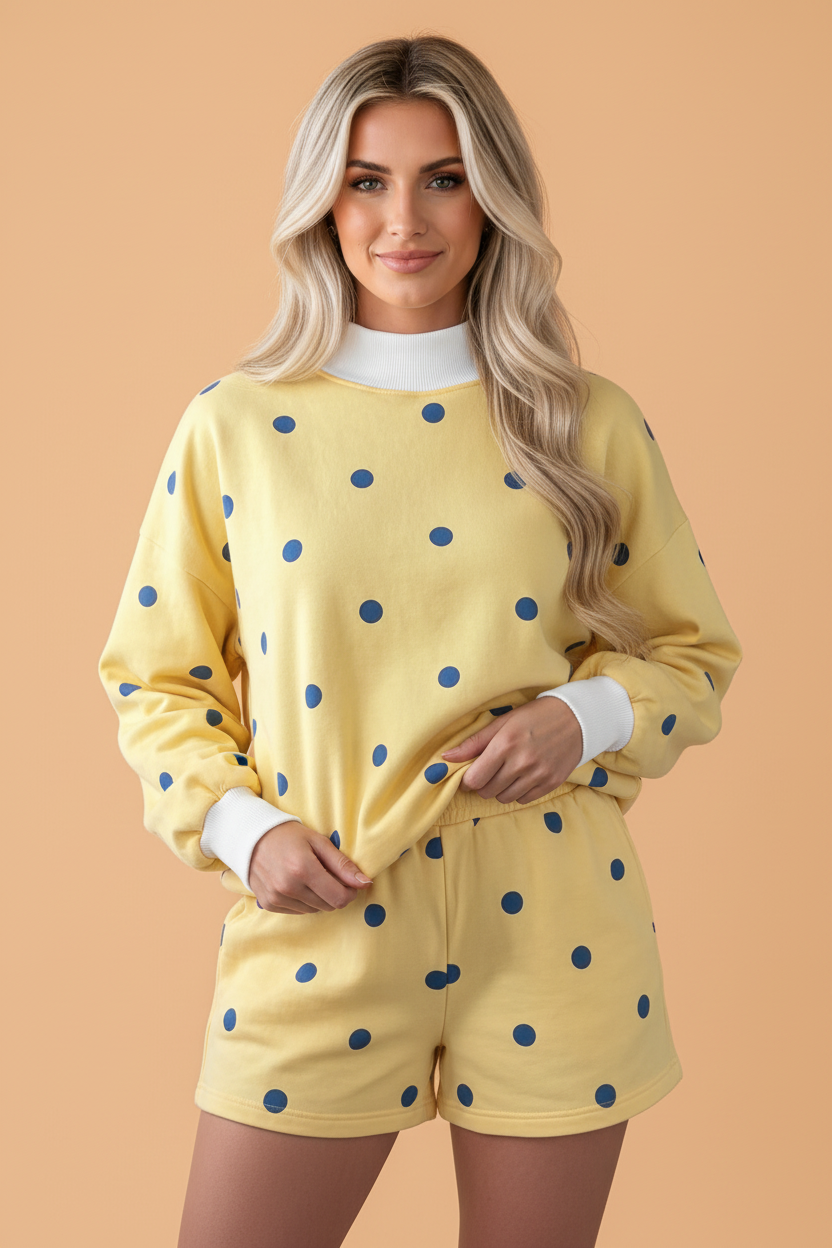 The Sunny Mae Polka Dot Lounge Set