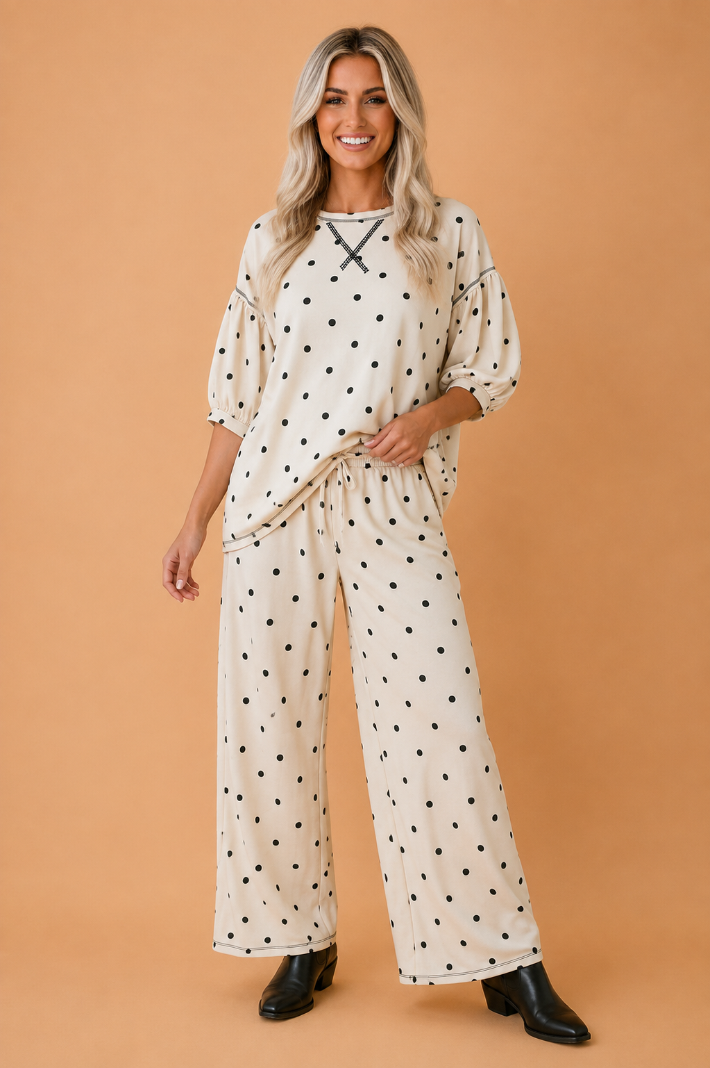 The Piper Mae Polka Dot Lounge Set