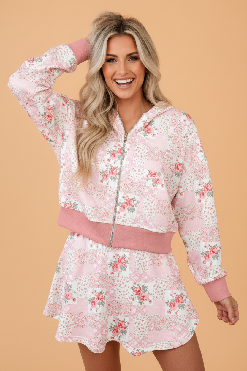 The Gracelyn Kate Floral Skort Set