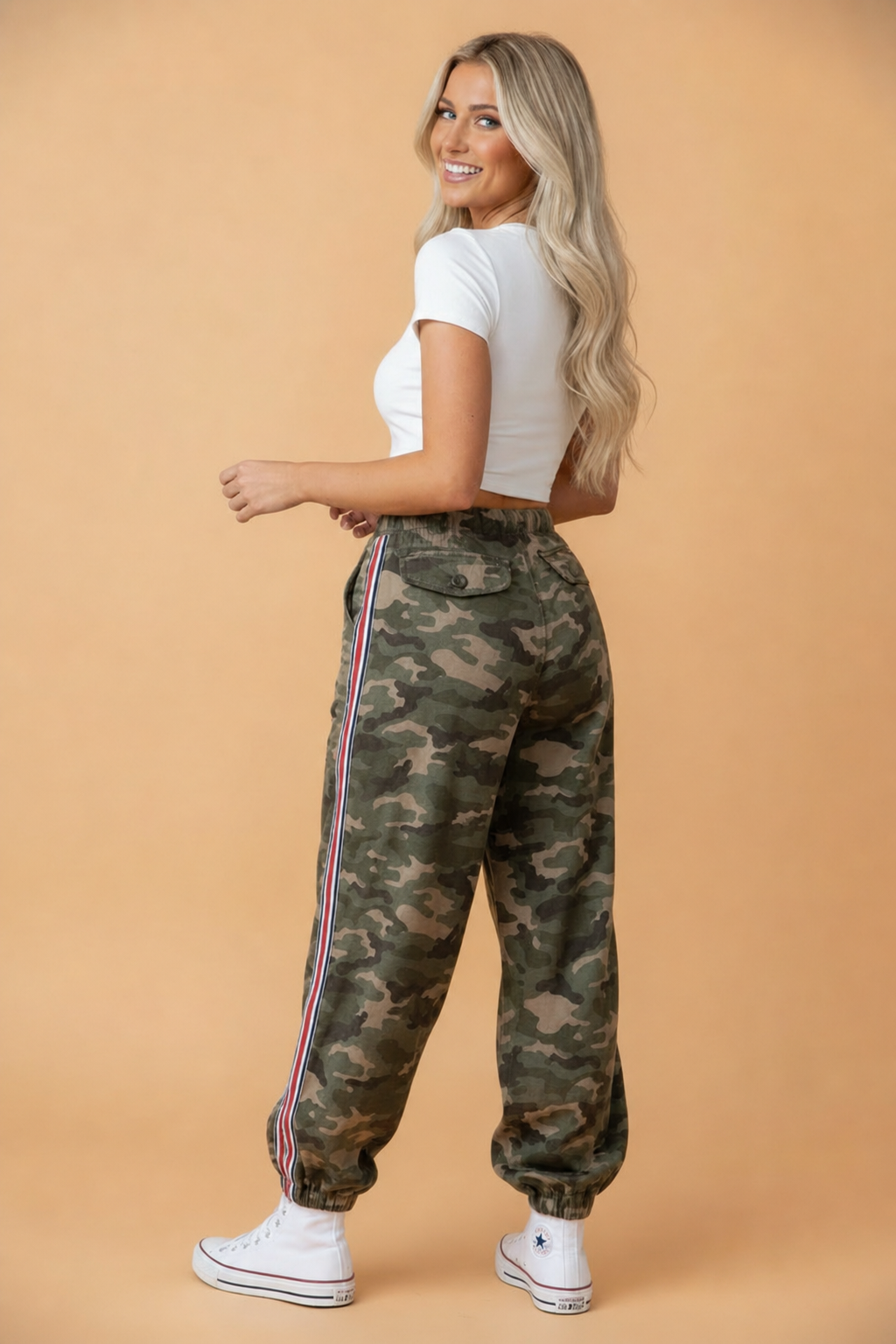 The Rory Camo Stripe Joggers