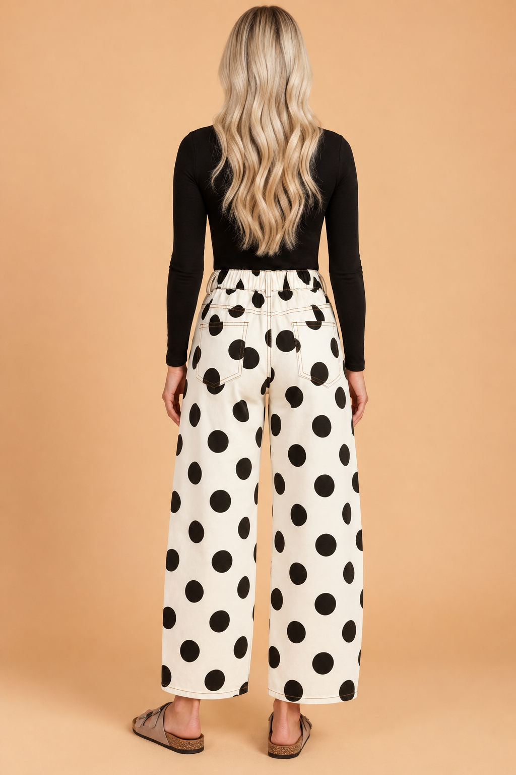 The Poppy Jane Polka Dot Barrel Jeans