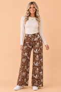 The Juniper Printed Wide Leg Jeans
