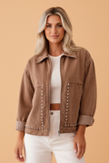 The Kodi Kate Denim Studded Jacket