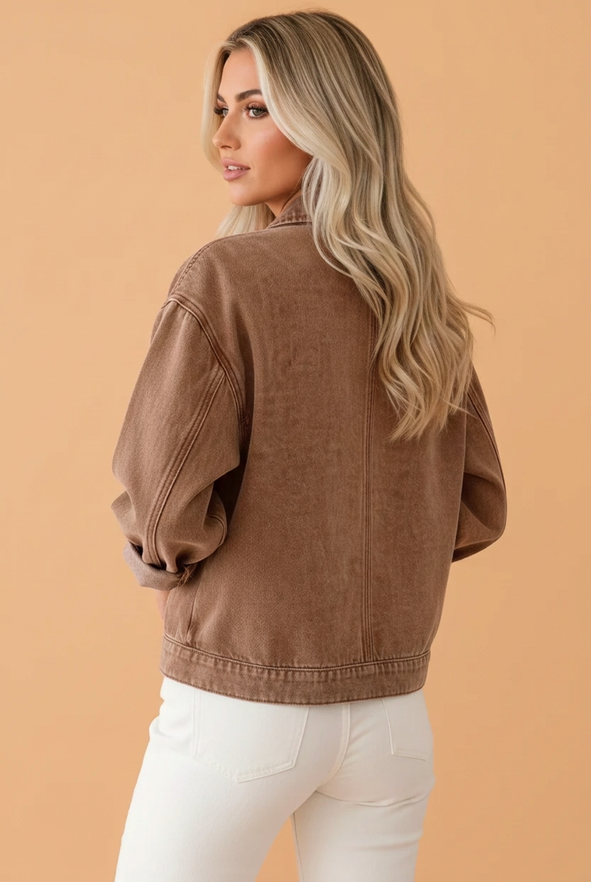 The Kodi Kate Denim Studded Jacket
