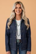 The Prescott Contrast Collar Denim Jacket