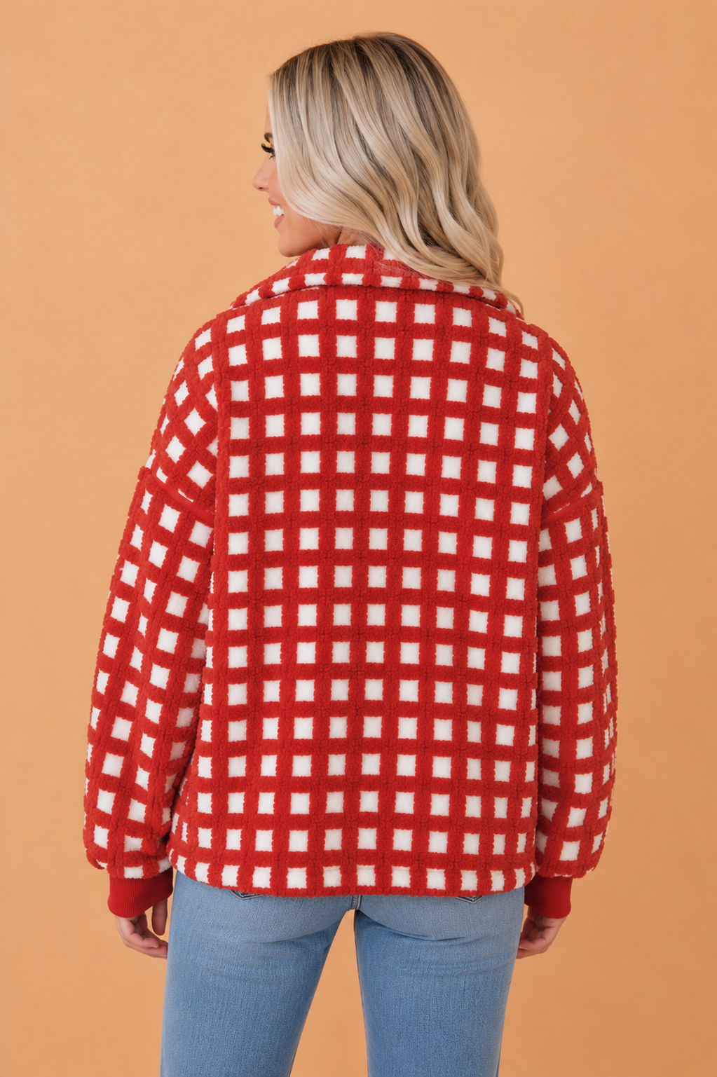 The Ruby Mae Plaid Fleece Jacket