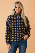 The Tinsley Gingham Sherpa Jacket