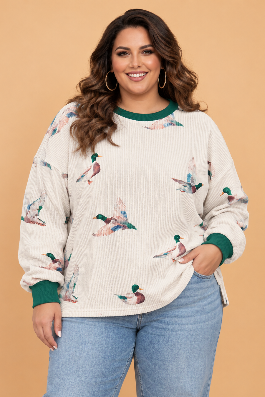 The Millie Mallard Corded Top