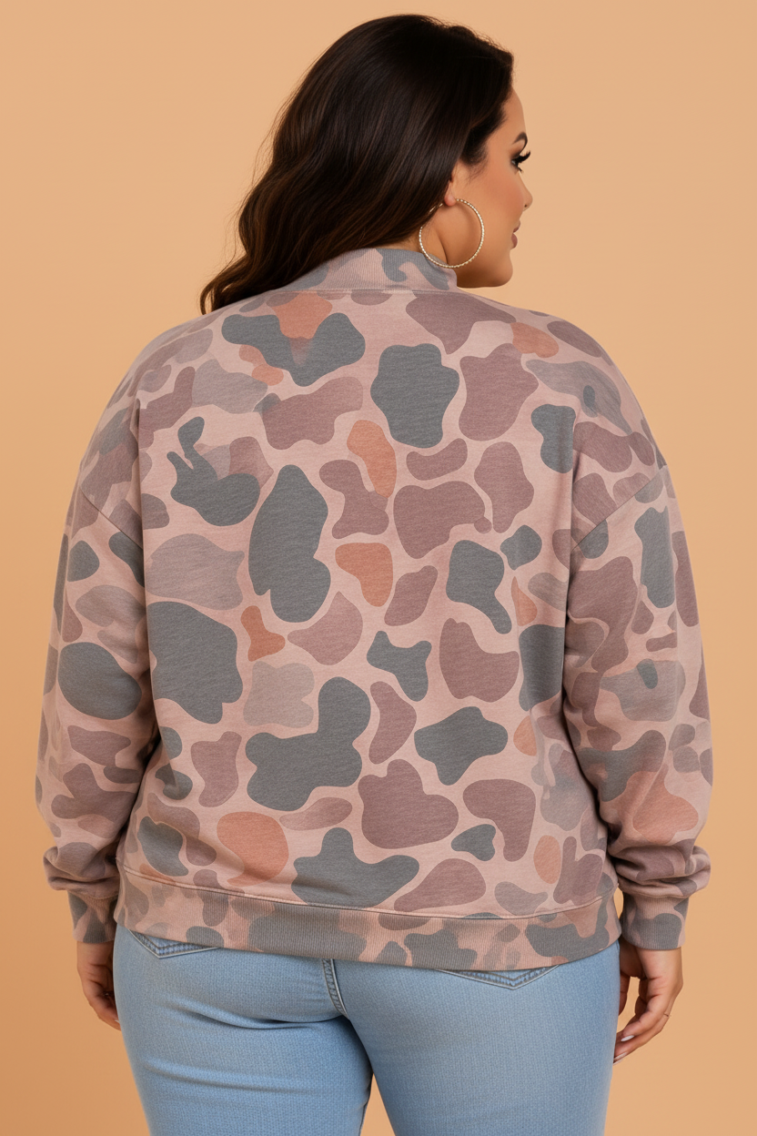 The Howdy Graphic Camo Sweatshirt