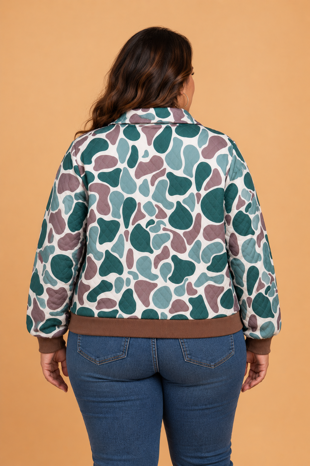 The Shiloh Wren Camo Collared Sweatshirt