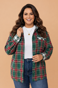 The Mistletoe Plaid Button Up