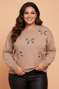 The Beverly Leopard Bow Sweater
