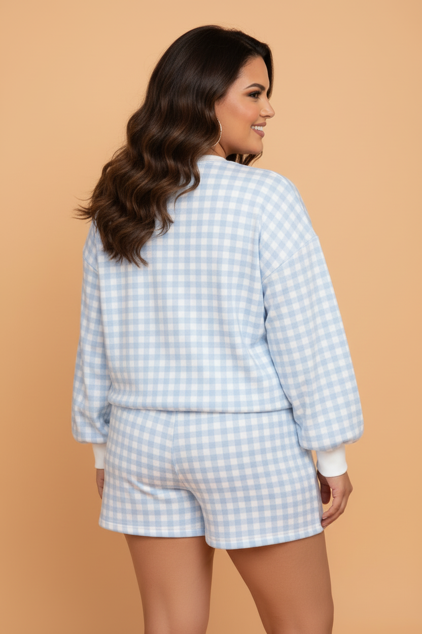 The Lottie Gingham Lounge Set