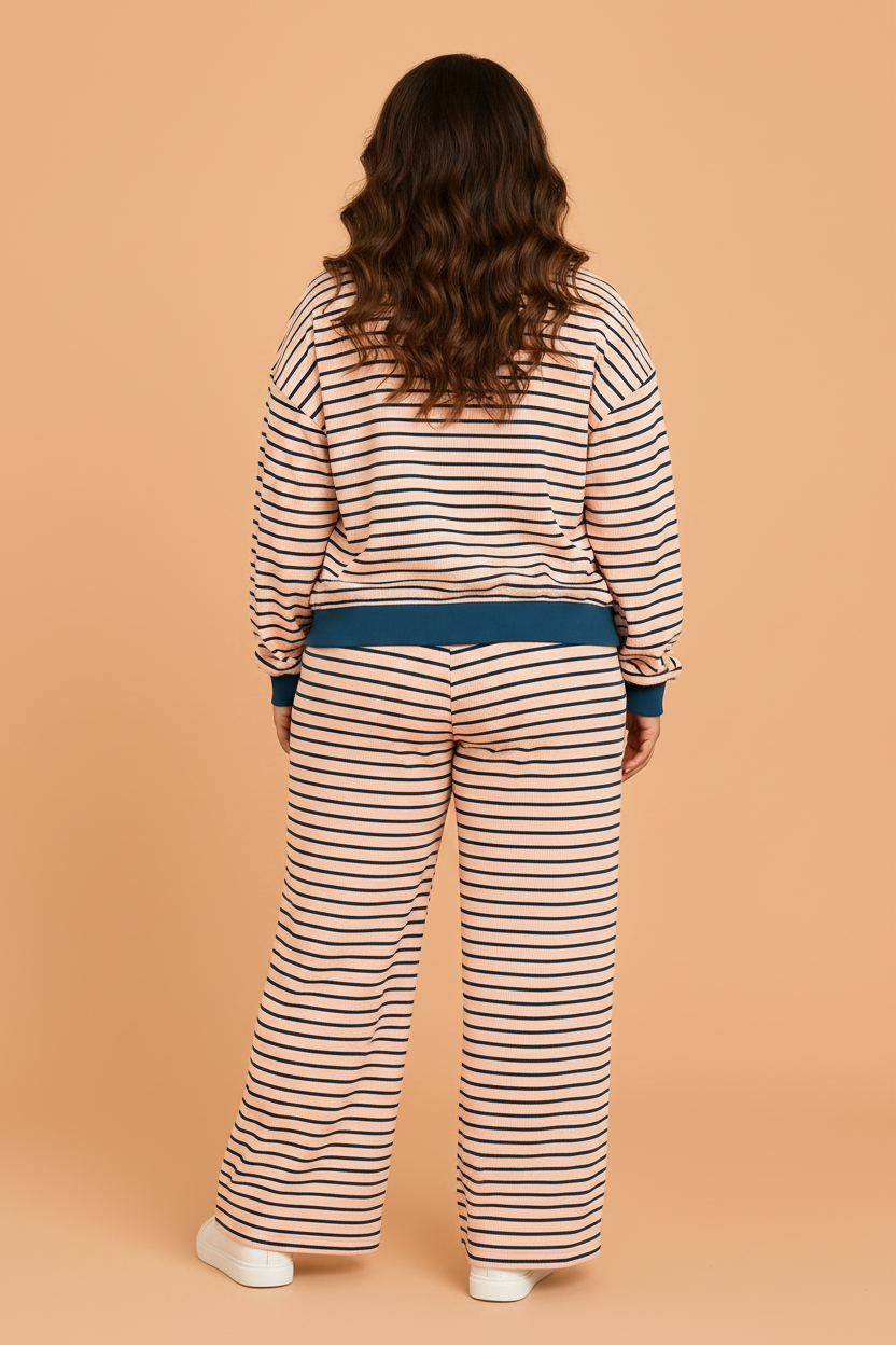 The Lennie Kate Stripe Lounge Set