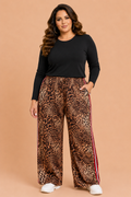 The Lexi Kate Leopard Side Stripe Pants