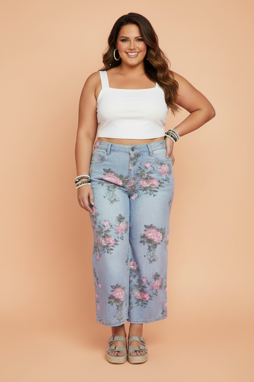 The Rori Floral Jeans