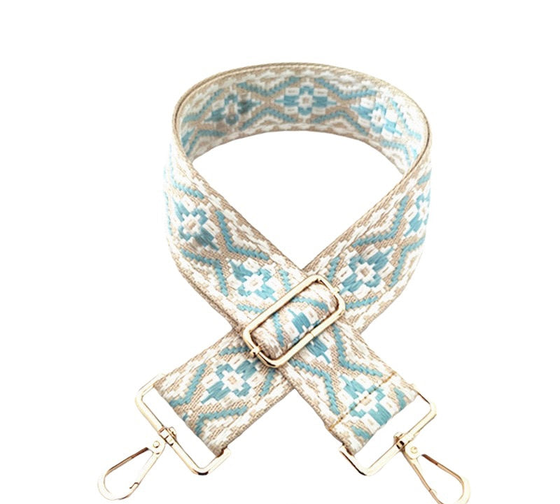 The Light Blue Aztec Bag Strap
