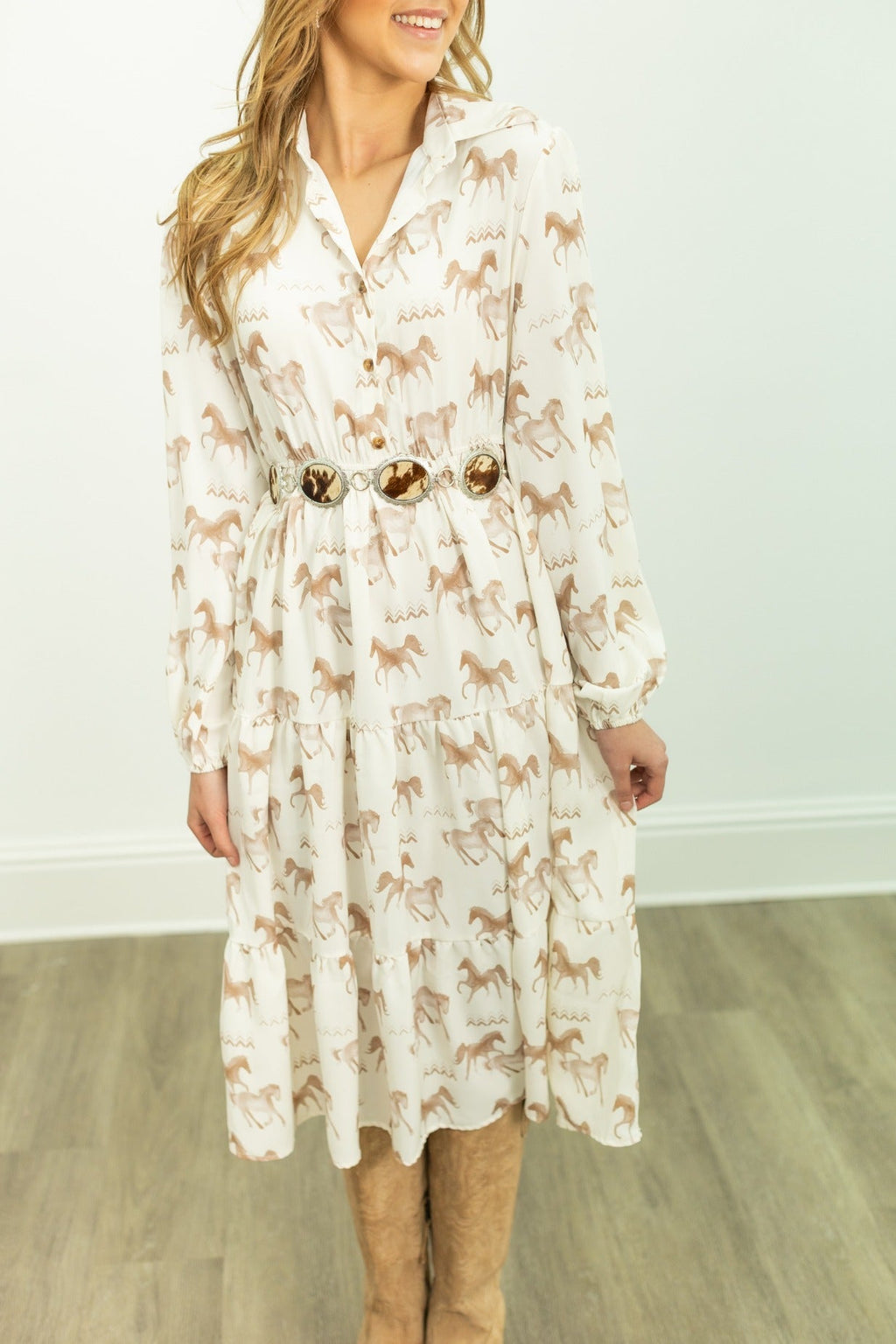 The Tatum Horse Print Dress
