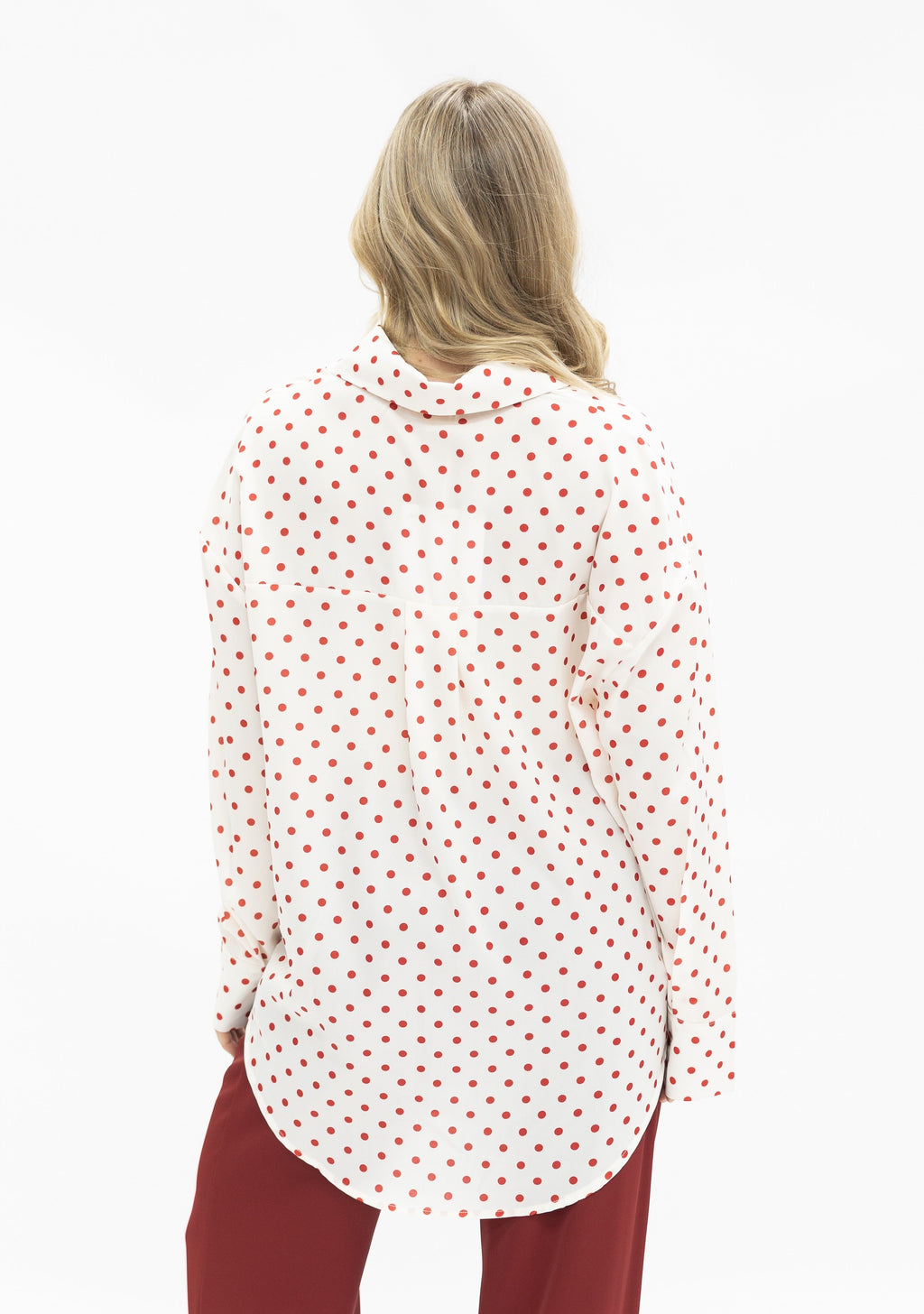 The Sutton Polka Dot Button Up Top