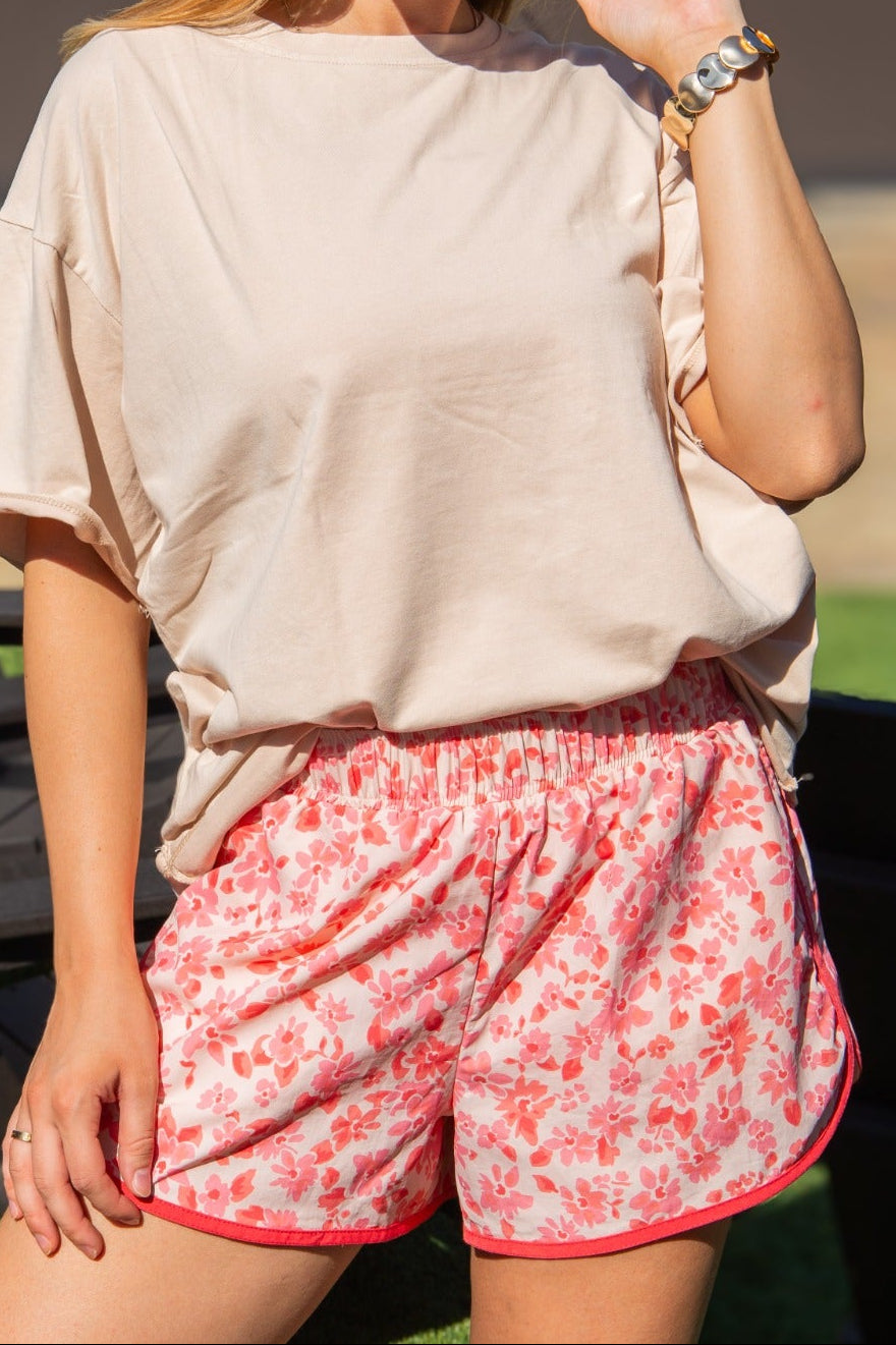 The Poppy Pink Floral Shorts