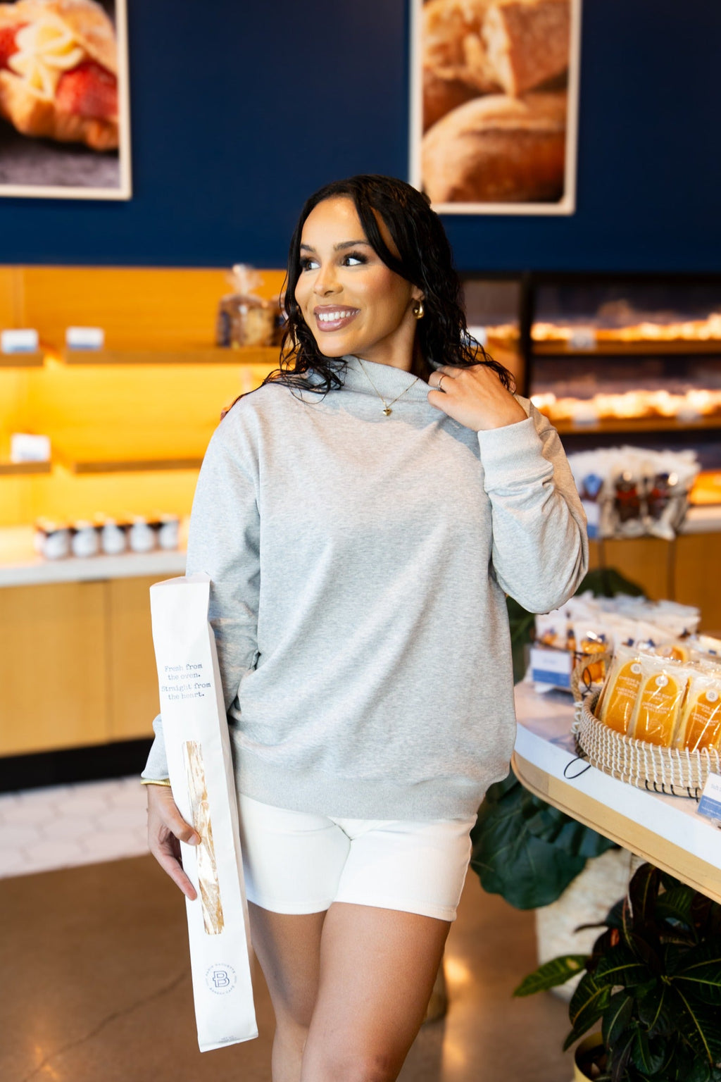 Mock Neck Sweatshirt