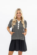 The Blair Striped Polo Dress