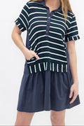 The Collins Striped Polo Dress
