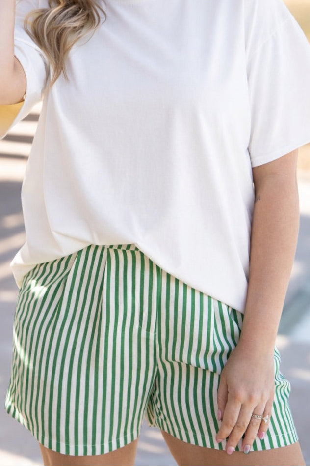 The Aspen Stripe Trouser Shorts