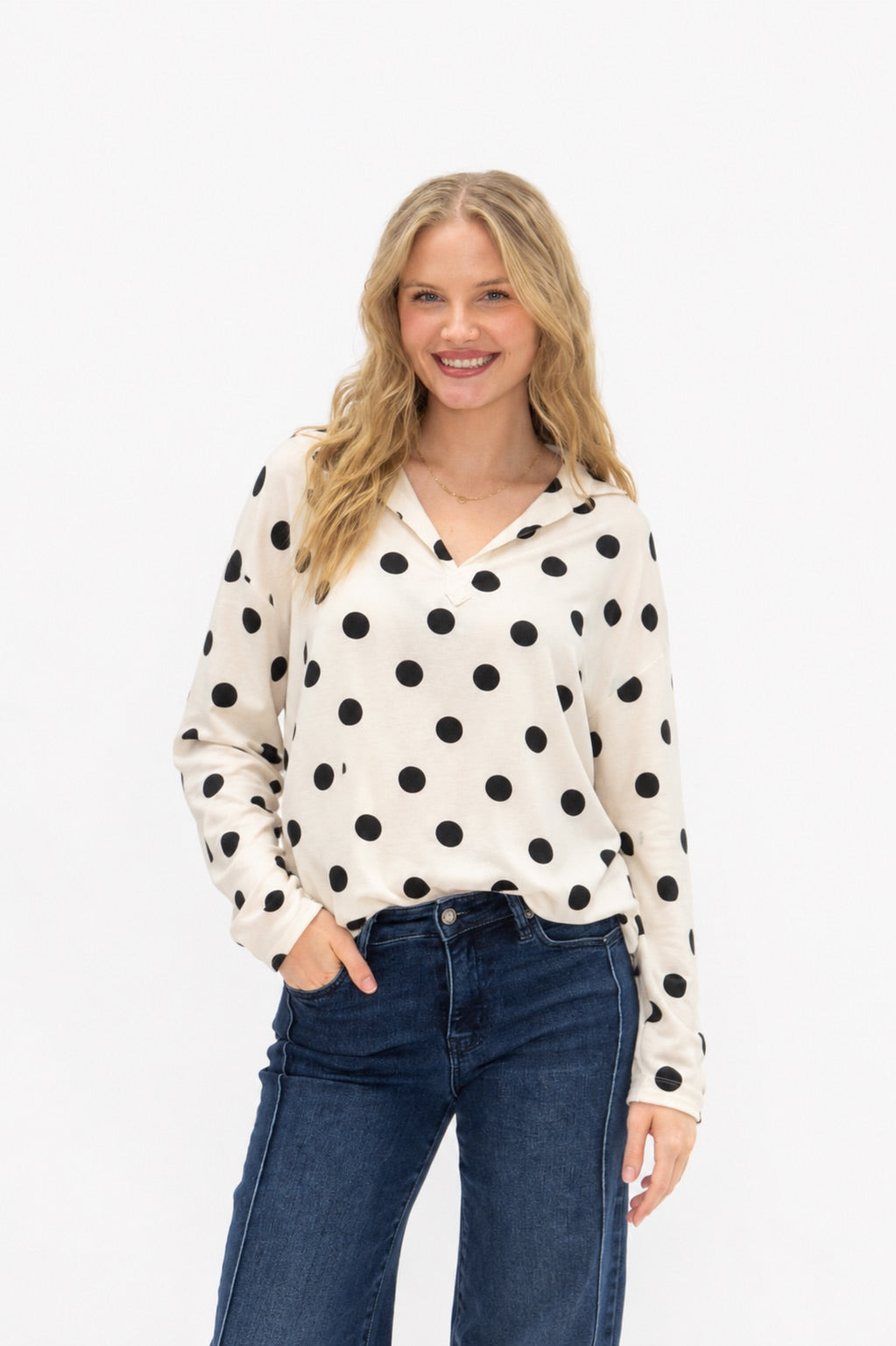 The Winslow Polka Dot Pullover