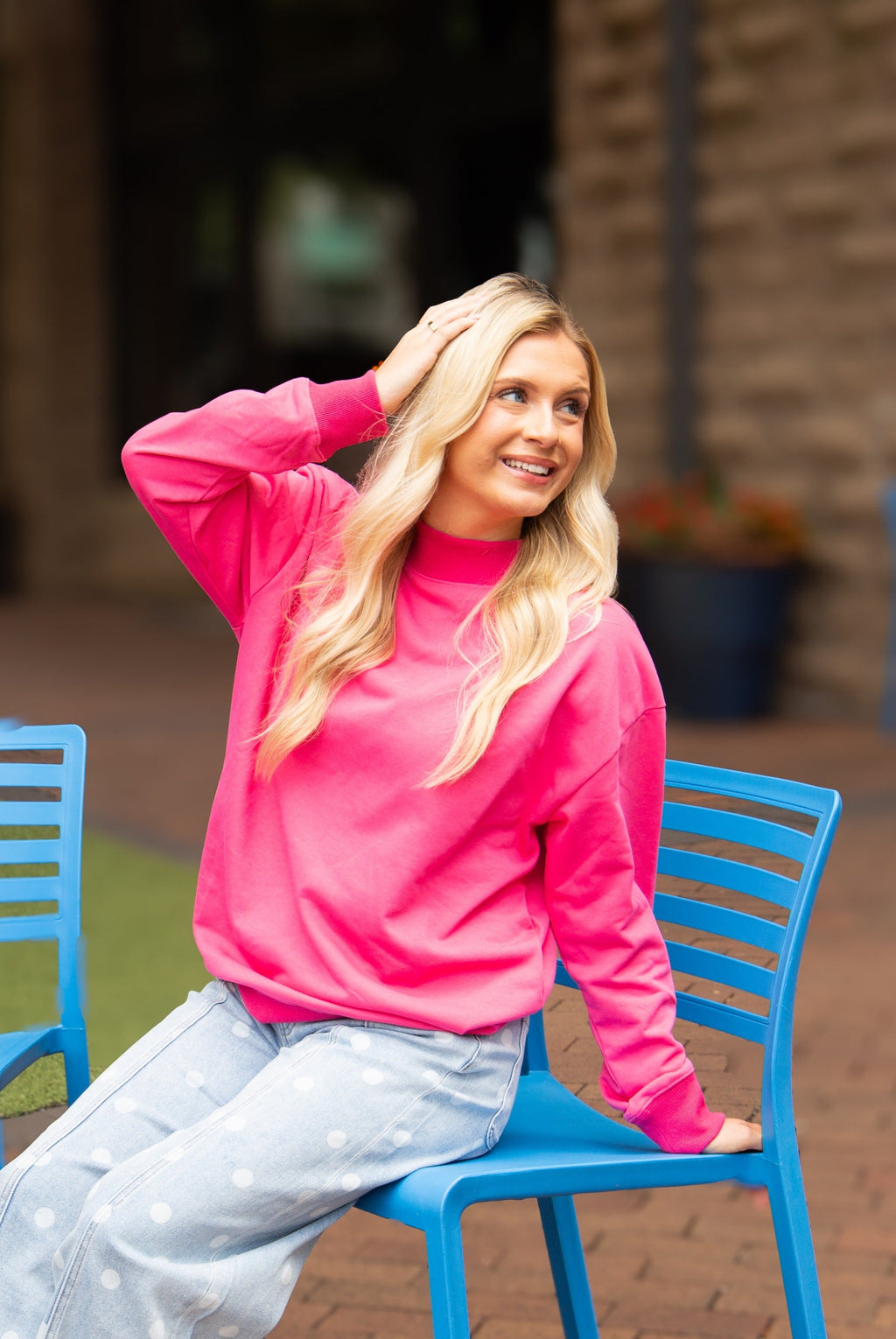 The Brynlee Mock Neck Sweatshirt