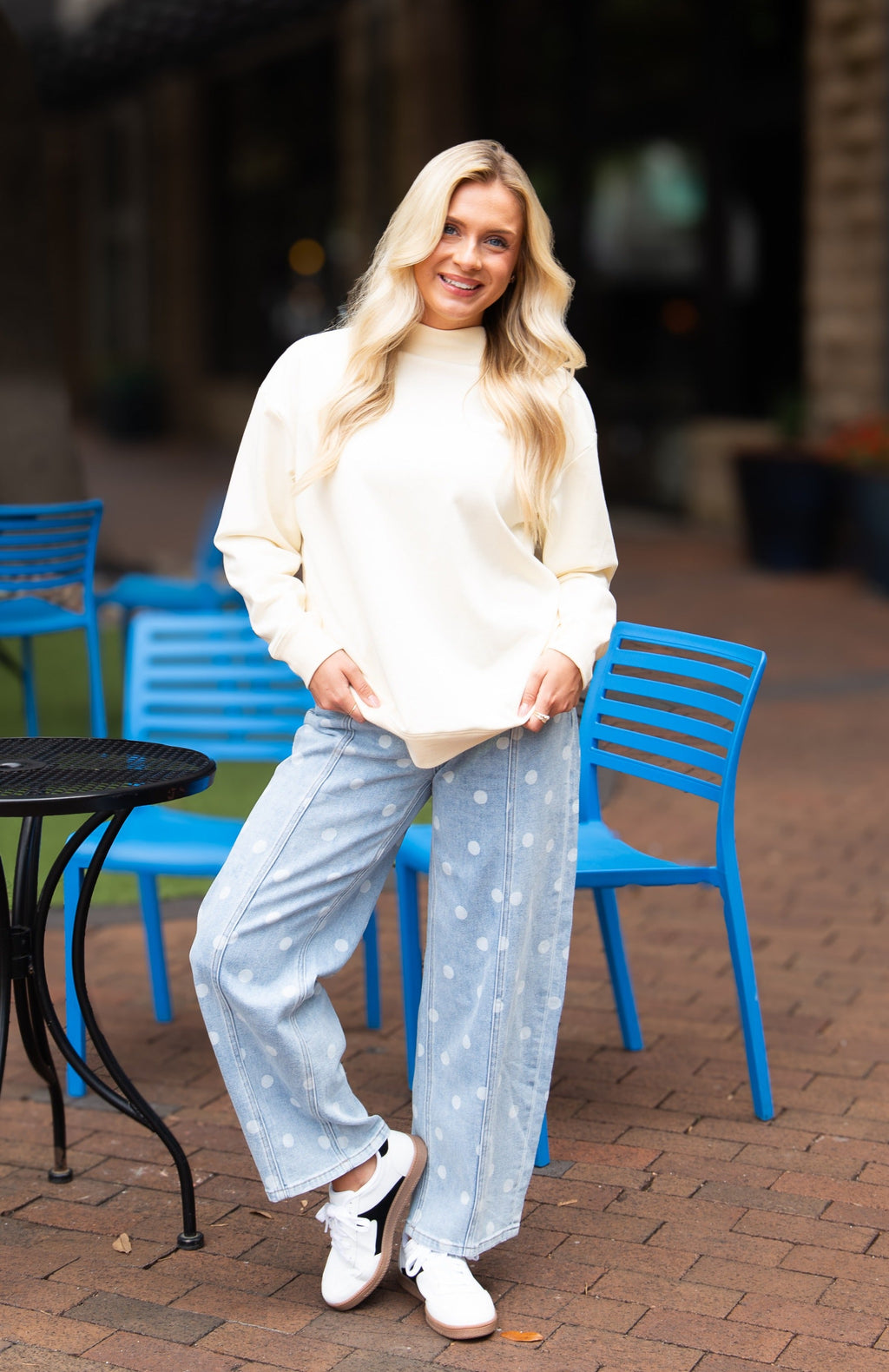 The Everly Mock Neck Sweatshirt