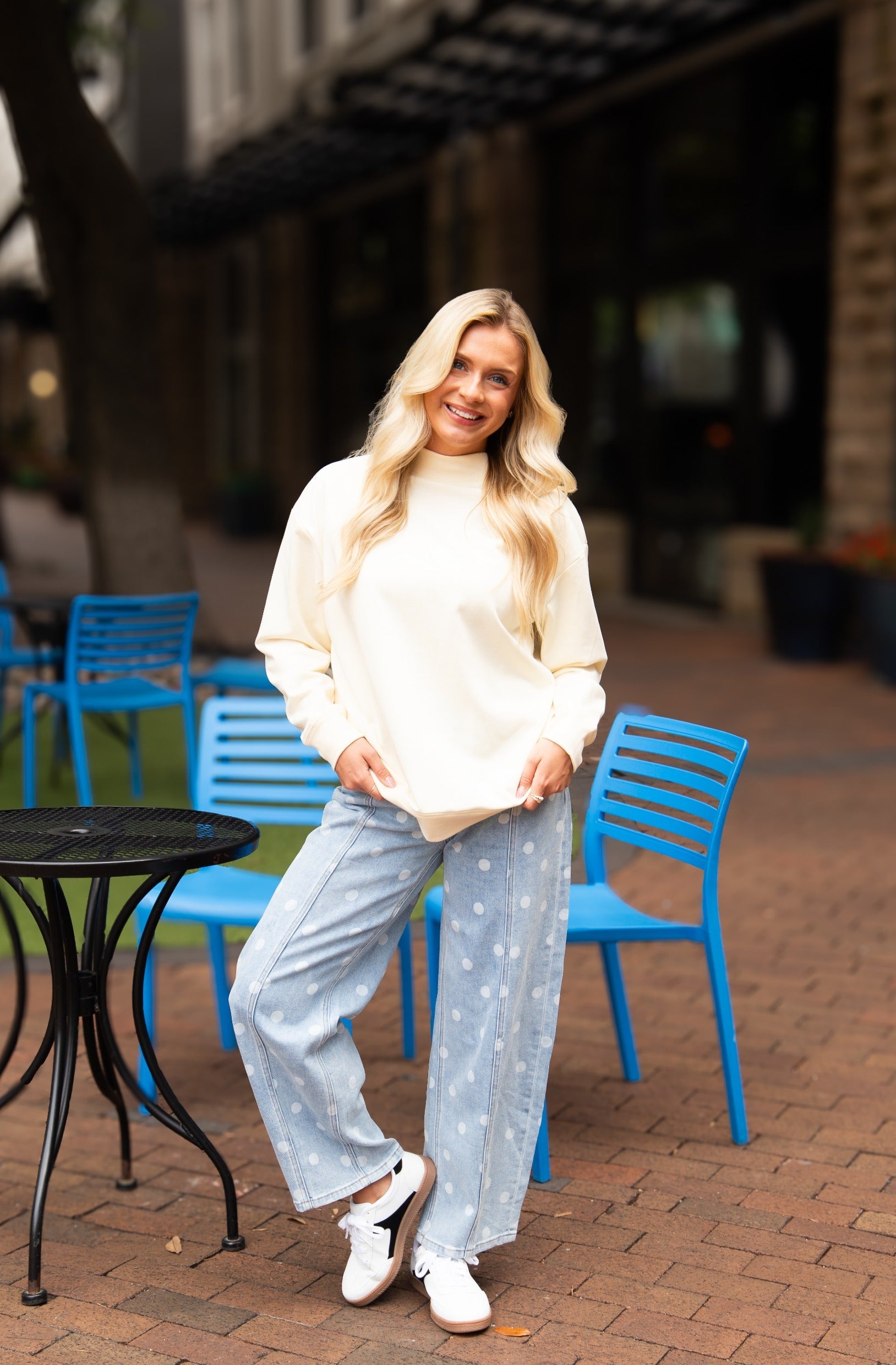 The Everly Mock Neck Sweatshirt