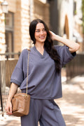 The Quinn Butter Soft V-Neck Top