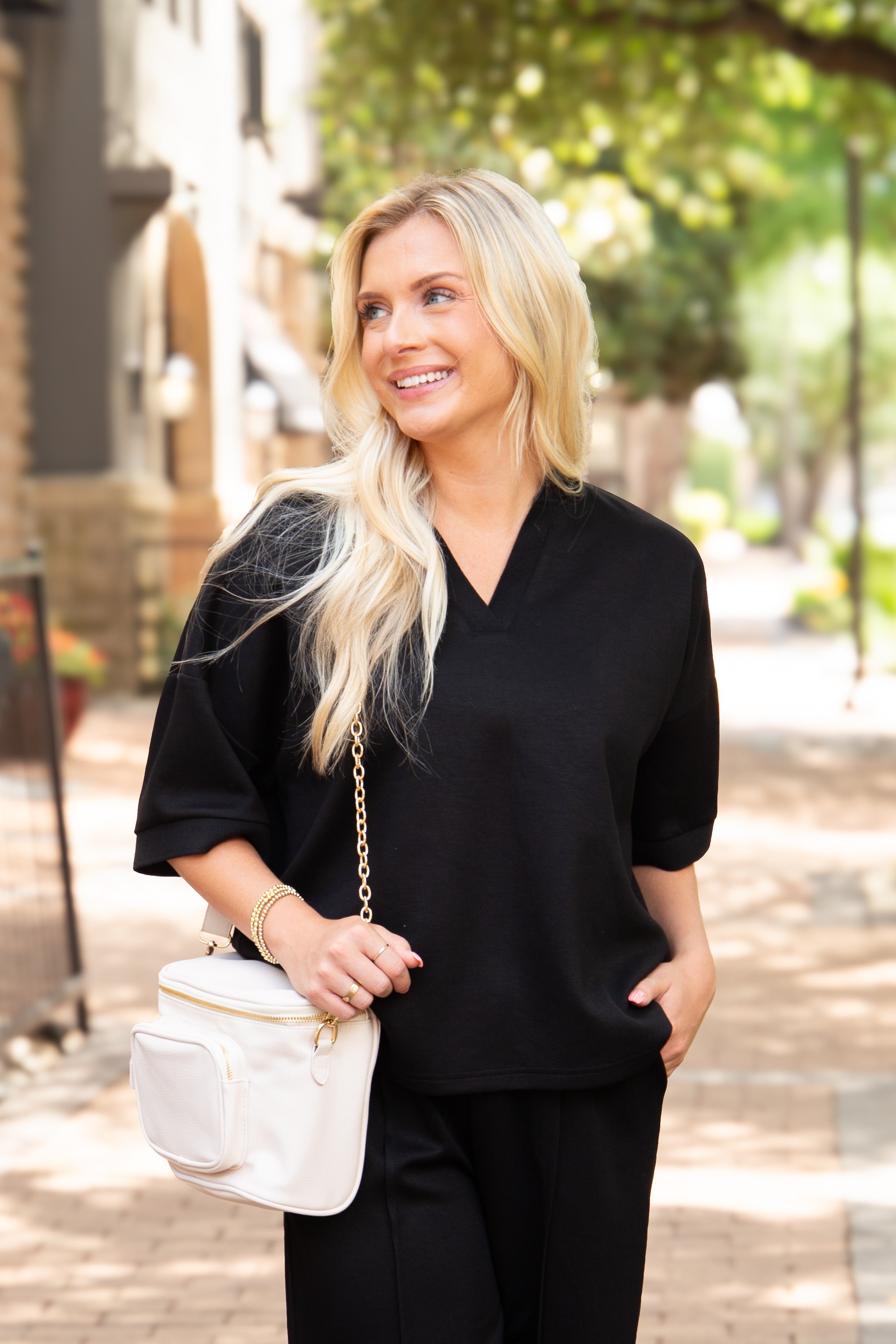 The Willow Kate Butter Soft V-Neck Top