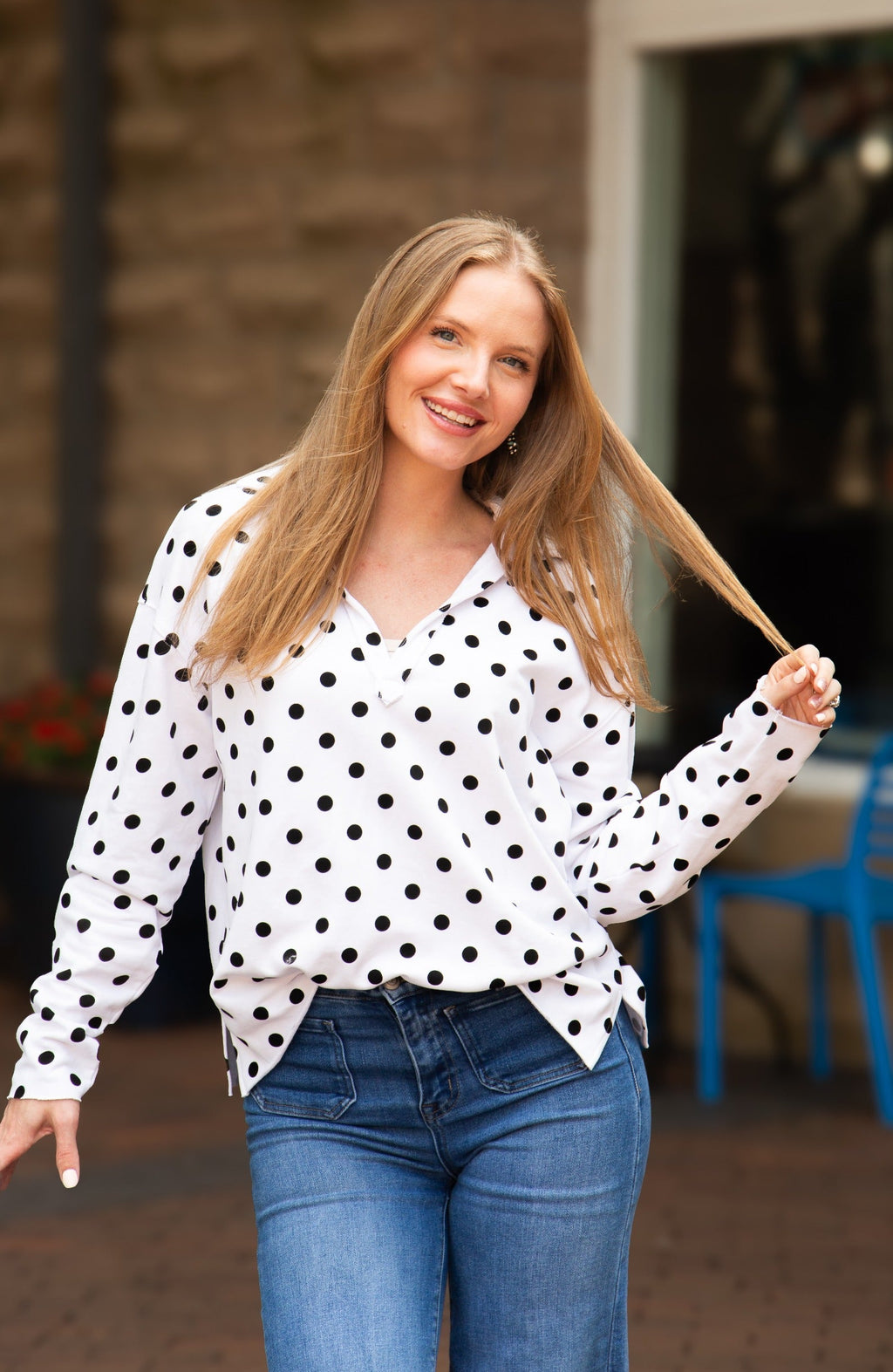 The Winslow Polka Dot Pullover