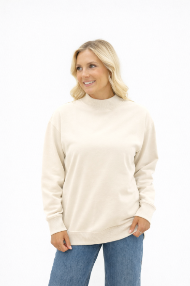 The Everly Mock Neck Sweatshirt