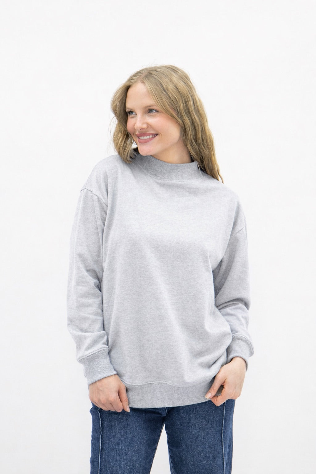 Mock Neck Sweatshirt