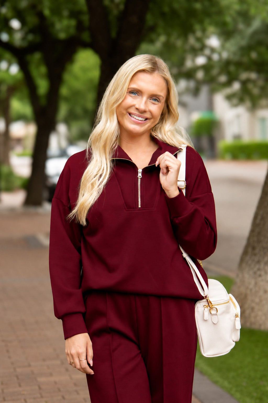 The Wren Butter Soft Quarter-Zip Top
