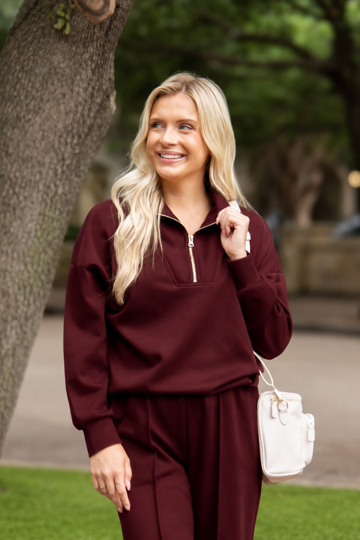 The Marlowe Butter Soft Quarter Zip Top