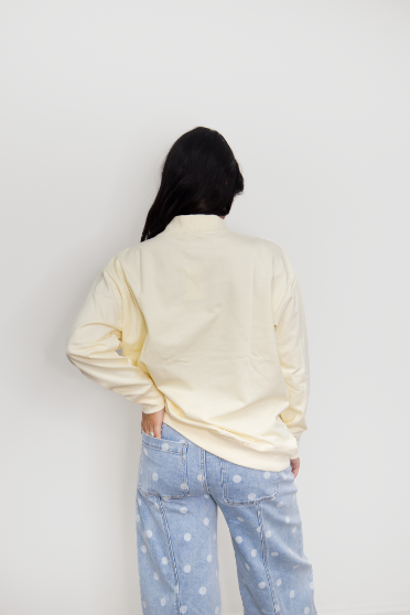 The Sunday Kickoff Football Mock Neck Sweatshirt