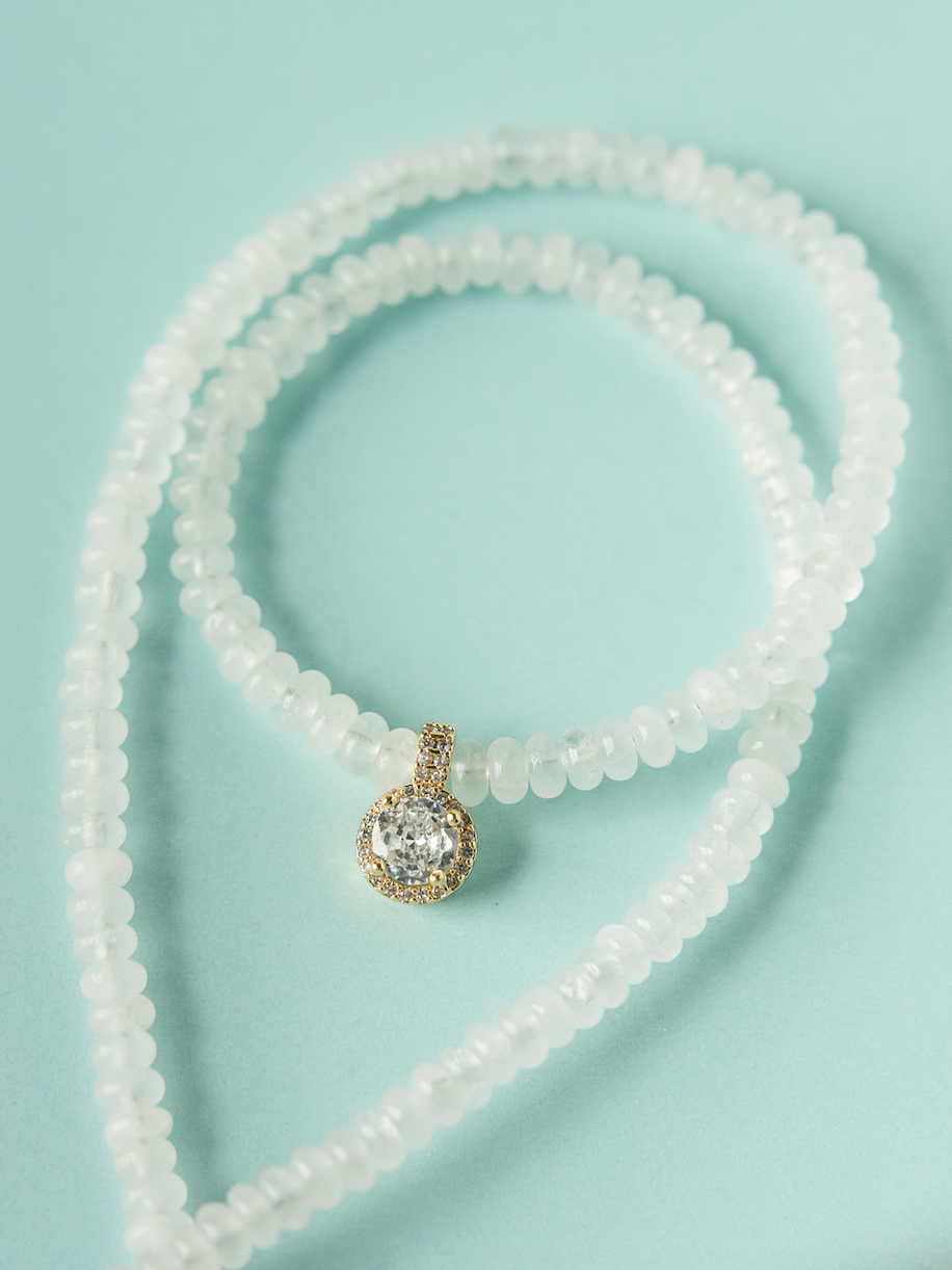 The Simply White Beaded Necklace