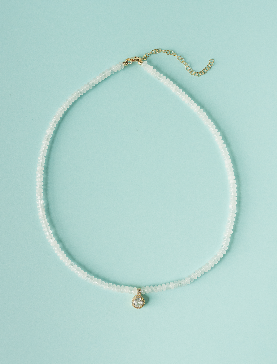 The Simply White Beaded Necklace