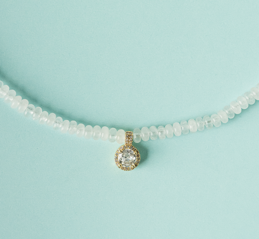 The Simply White Beaded Necklace