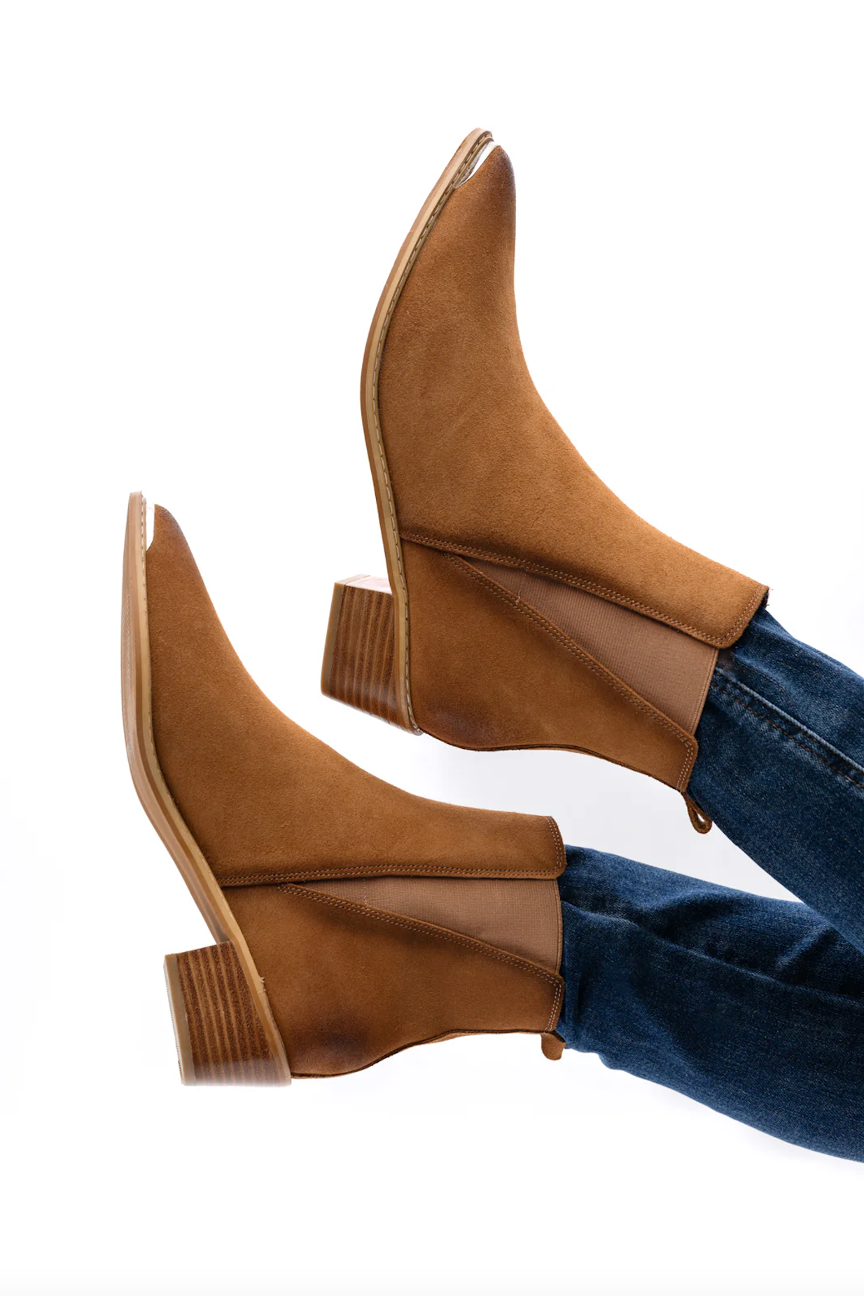 The Willow Suede Boot In Tan