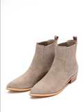 The Lexie Suede Ankle Boot in Taupe