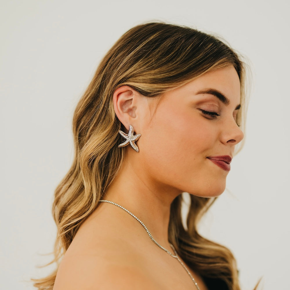 The Starfish Earrings - WATERPROOF