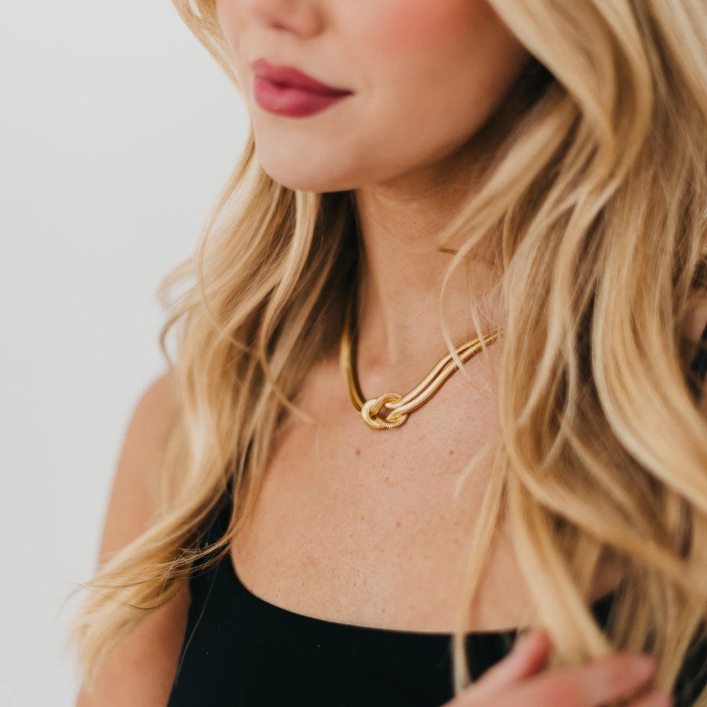 Talia Tied Necklace - WATERPROOF
