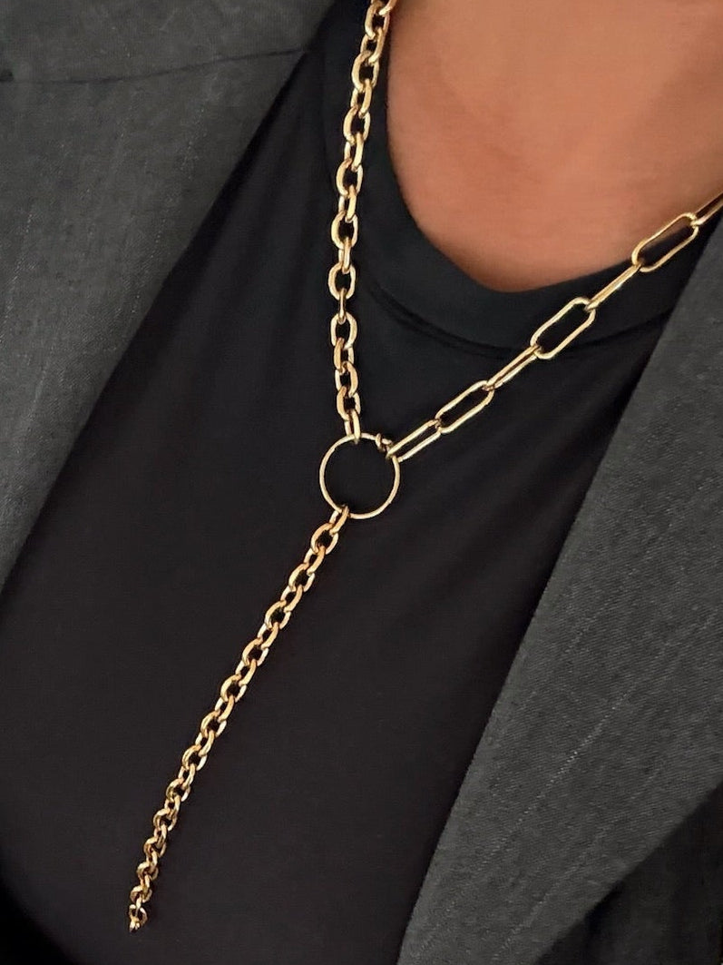 THE HARPER CIRCLE PENDANT NECKLACE