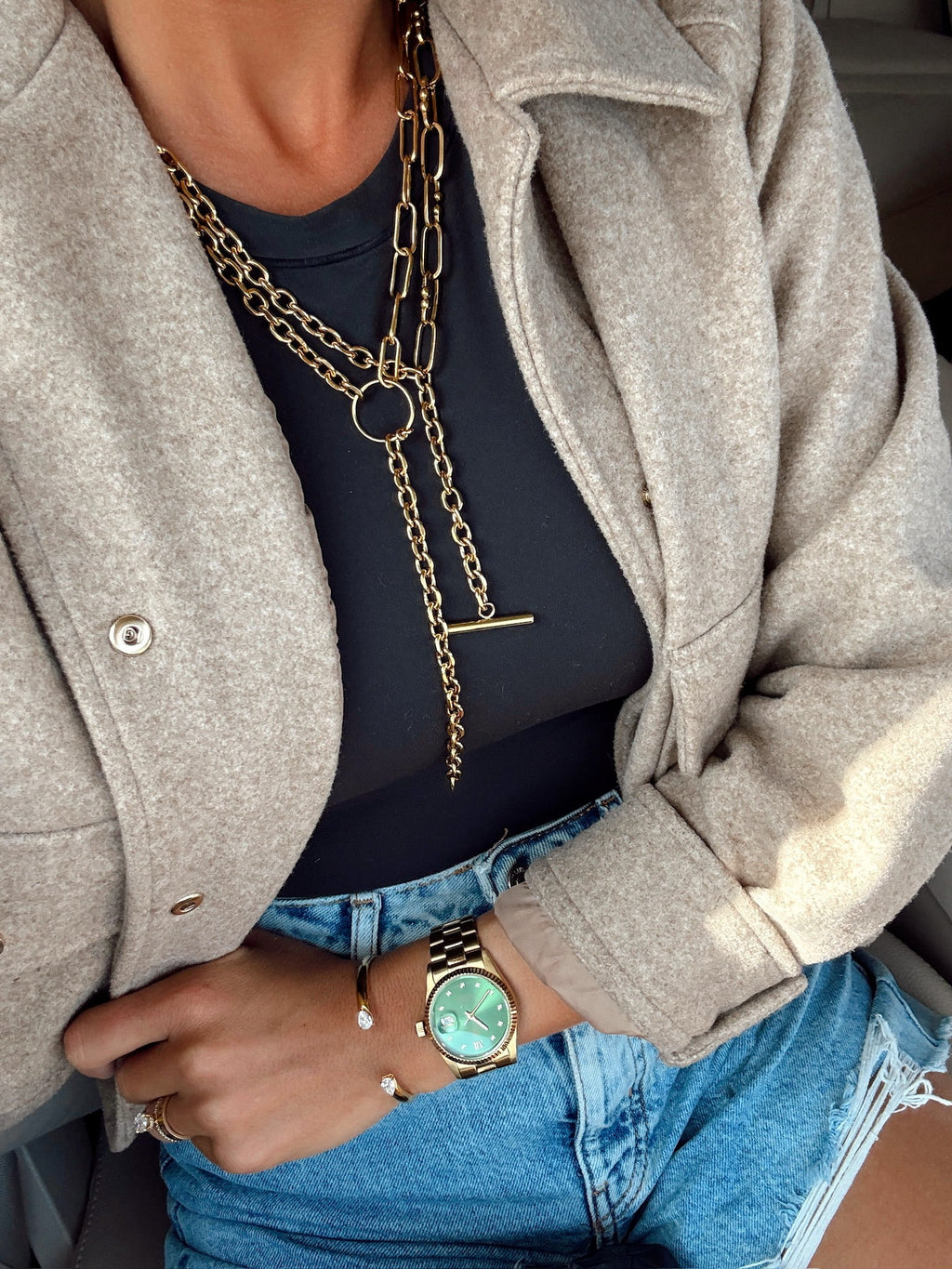 THE HARPER CIRCLE PENDANT NECKLACE